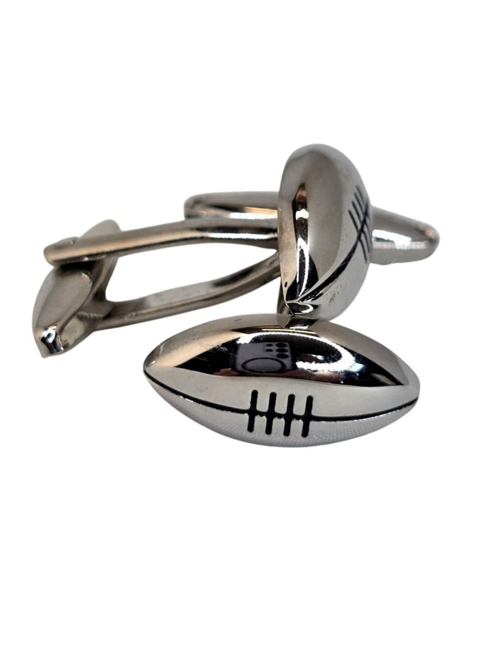 Hurray Sports Football Cufflinks Gift Boxed Silver-Tone By CGB Passport